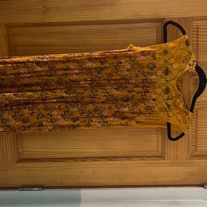 Girls floral orange dress